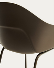 Load image into Gallery viewer, Sanile chair with brown-finish steel legs