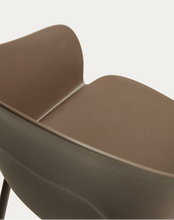 Load image into Gallery viewer, Sanile chair with brown-finish steel legs