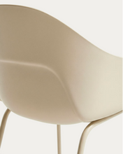 Load image into Gallery viewer, Sanile chair with beige-finish steel legs