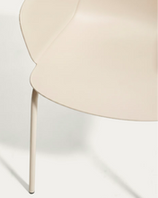 Load image into Gallery viewer, Sanile chair with beige-finish steel legs