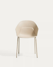 Load image into Gallery viewer, Sanile chair with beige-finish steel legs