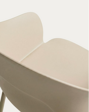 Load image into Gallery viewer, Sanile chair with beige-finish steel legs