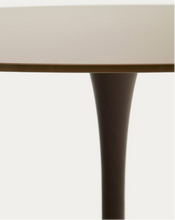 Load image into Gallery viewer, Round Vedira table in glass and brown steel