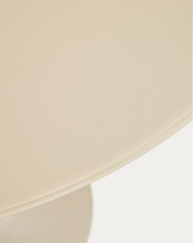 Load image into Gallery viewer, Round Vedira table in glass and taupe steel