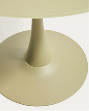 Load image into Gallery viewer, Round Vedira table in glass and green steel