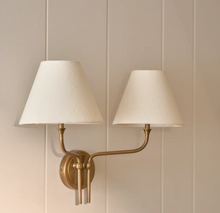 Load image into Gallery viewer, Regency Wall Light, Double - Brass