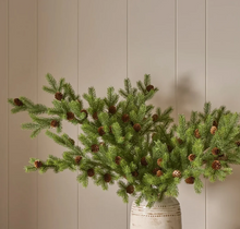 Load image into Gallery viewer, Faux Pine Foliage Spray, Green