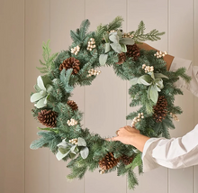 Load image into Gallery viewer, Sage Wreath - White