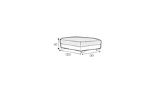 Load image into Gallery viewer, SITS Brandon Footstool 120 x 90