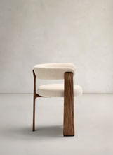 Load image into Gallery viewer, Granite Dining Chair Beige Chenille &amp; Walnut