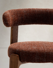Load image into Gallery viewer, Granite Dining Chair Brown Chenille &amp; Walnut