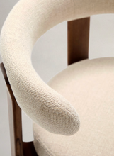 Load image into Gallery viewer, Granite Dining Chair Beige Chenille &amp; Walnut