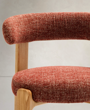 Load image into Gallery viewer, Granite Dining Chair Terracotta Chenille &amp; Ash