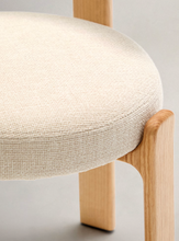 Load image into Gallery viewer, Granite Dining Chair Beige Chenille &amp; Ash