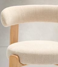 Load image into Gallery viewer, Granite Dining Chair Beige Chenille &amp; Ash