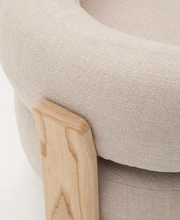 Load image into Gallery viewer, Granite Armchair Beige Chenille &amp; Ash