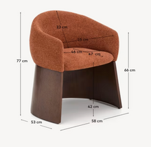 Load image into Gallery viewer, Bosca Terracotta Chenille &amp; Walnut