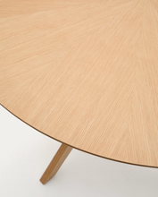 Load image into Gallery viewer, Naanim Round Table Oak Finish