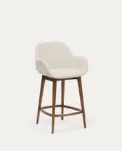 Load image into Gallery viewer, Konna Stool Beige &amp; Dark Finish 65cm