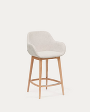 Load image into Gallery viewer, Konna Stool Beige &amp; Light Finish