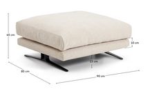 Load image into Gallery viewer, Veliro Footrest - Beige Chenille