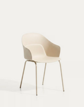 Load image into Gallery viewer, Sanile chair with beige-finish steel legs
