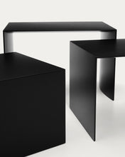 Load image into Gallery viewer, Litto set of 3 black, lacquered MDF nesting tables 60 x 40 / 51 x 36 / 42 x 31 cm - image 6