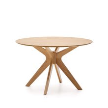 Load image into Gallery viewer, Naanim round table in oak veneer, Ø 120 cm - image 3