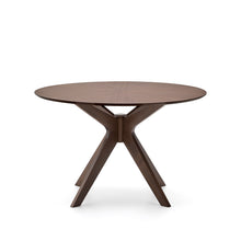Load image into Gallery viewer, Naanim round table in walnut veneer, Ø 120 cm