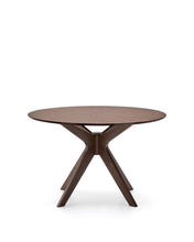 Load image into Gallery viewer, Naanim round table in walnut veneer, Ø 120 cm - image 2