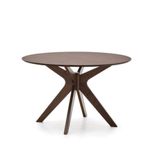 Load image into Gallery viewer, Naanim round table in walnut veneer, Ø 120 cm - image 3