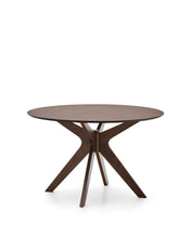 Load image into Gallery viewer, Naanim round table in walnut veneer, Ø 120 cm - image 4