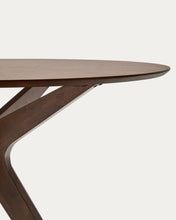 Load image into Gallery viewer, Naanim round table in walnut veneer, Ø 120 cm - image 7
