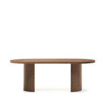 Load image into Gallery viewer, Nealy table with a walnut veneer in a dark finish, 200 x 100 cm - image 3