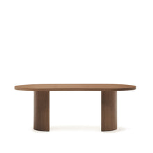 Load image into Gallery viewer, Nealy table with a walnut veneer in a dark finish, 200 x 100 cm - image 4