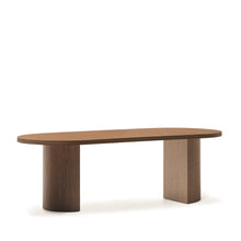 Load image into Gallery viewer, Nealy table with a walnut veneer in a dark finish, 240 x 100 cm - image 2