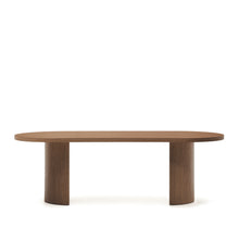 Load image into Gallery viewer, Nealy table with a walnut veneer in a dark finish, 240 x 100 cm - image 3