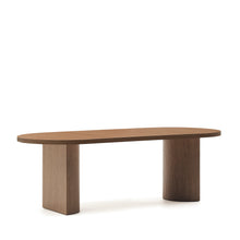 Load image into Gallery viewer, Nealy table with a walnut veneer in a dark finish, 240 x 100 cm - image 6