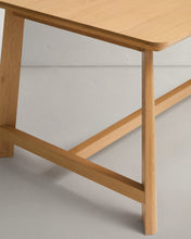 Load image into Gallery viewer, Idun table made of veneer and solid oak wood with natural tone finish FSC Mix Credit 220x100cm - image 9