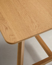 Load image into Gallery viewer, Idun table made of veneer and solid oak wood with natural tone finish FSC Mix Credit 220x100cm - image 10