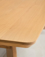 Load image into Gallery viewer, Idun table made of veneer and solid oak wood with natural tone finish FSC Mix Credit 220x100cm - image 11