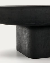 Load image into Gallery viewer, Ovak coffee table in solid acacia wood with black finish FSC 100% 140 x 70cm - image 7