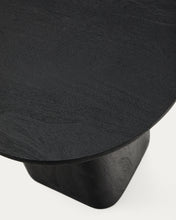 Load image into Gallery viewer, Ovak side table in solid acacia wood with black finish FSC 100% Ø50cm - image 8