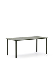 Load image into Gallery viewer, Brai outdoor table in green galvanised steel 180 x 90cm