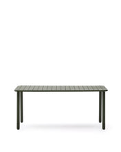 Load image into Gallery viewer, Brai outdoor table in green galvanised steel 180 x 90cm - image 2