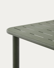 Load image into Gallery viewer, Brai outdoor table in green galvanised steel 180 x 90cm - image 6