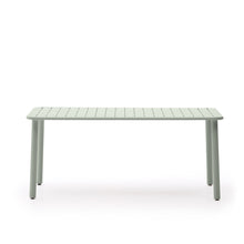 Load image into Gallery viewer, Brai outdoor table in turquoise galvanised steel 180 x 90cm