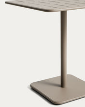 Load image into Gallery viewer, Brai outdoor table in taupe galvanised steel 70 x 70cm - image 4