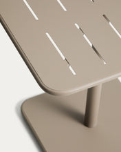 Load image into Gallery viewer, Brai outdoor table in taupe galvanised steel 70 x 70cm - image 5