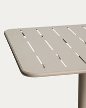 Load image into Gallery viewer, Brai outdoor table in taupe galvanised steel 70 x 70cm - image 6